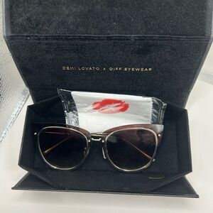 Diff Eyewear Demi Lovato Collection Brown Sunglasses